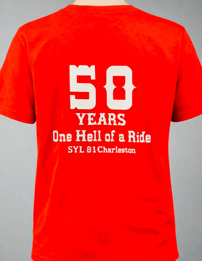 Big Red Machine Charleston 50th Anniversary Flame T-Shirt