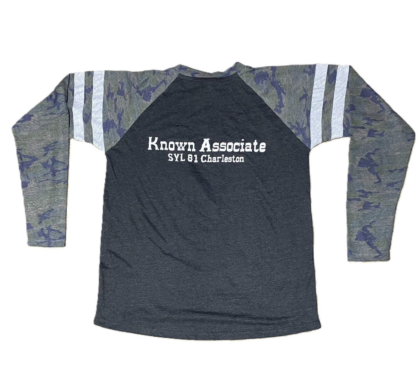 SYL81CHARLESTON STAMP JERSEY WITH CAMOUFLAGE LONG SLEEVES