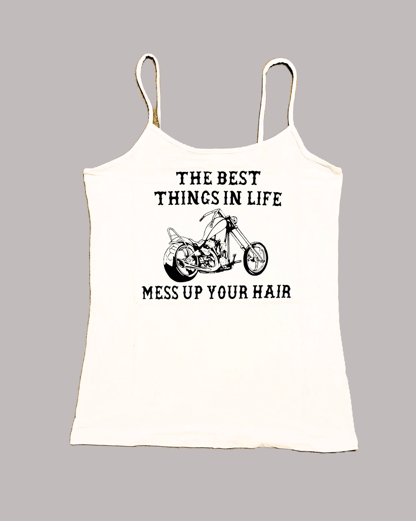 The Best Things in Life Mess Up Your Hair - White