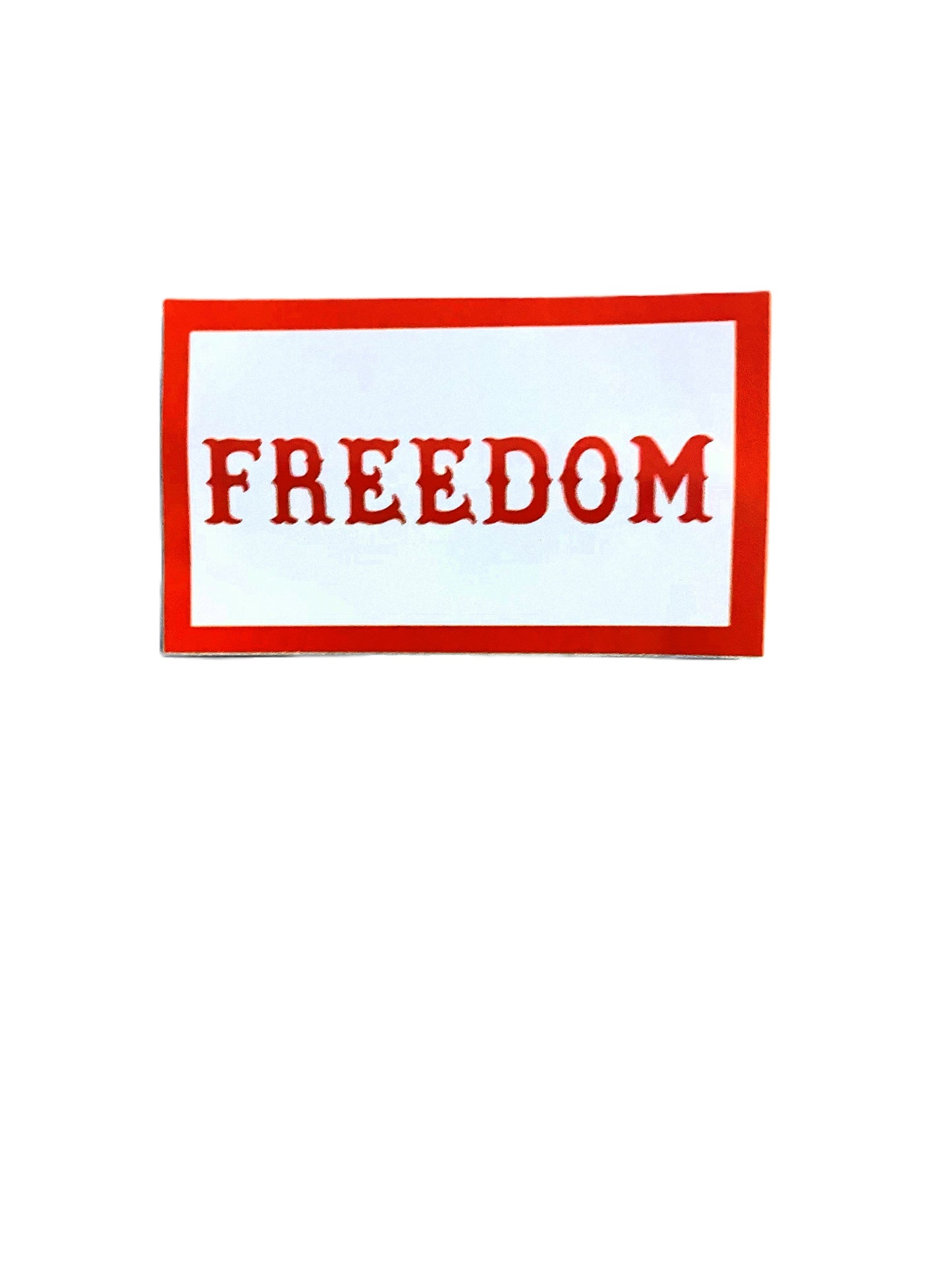 Freedom sticker
