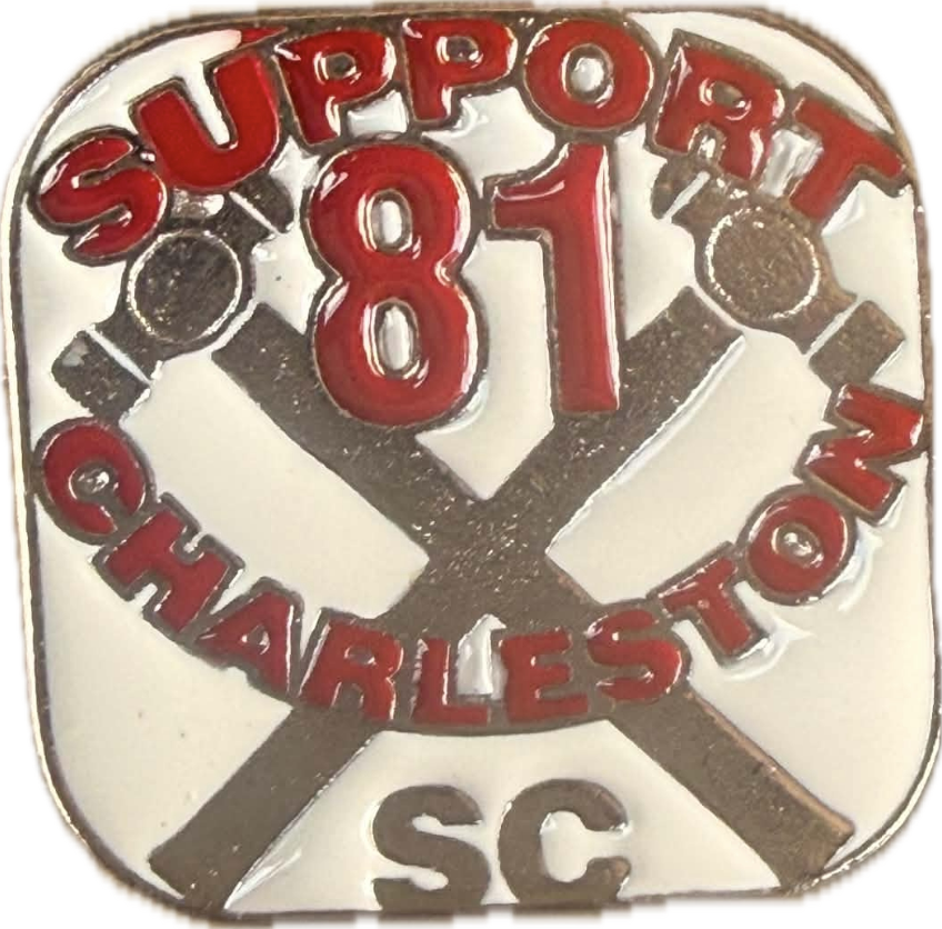 Support Charleston SC Pin